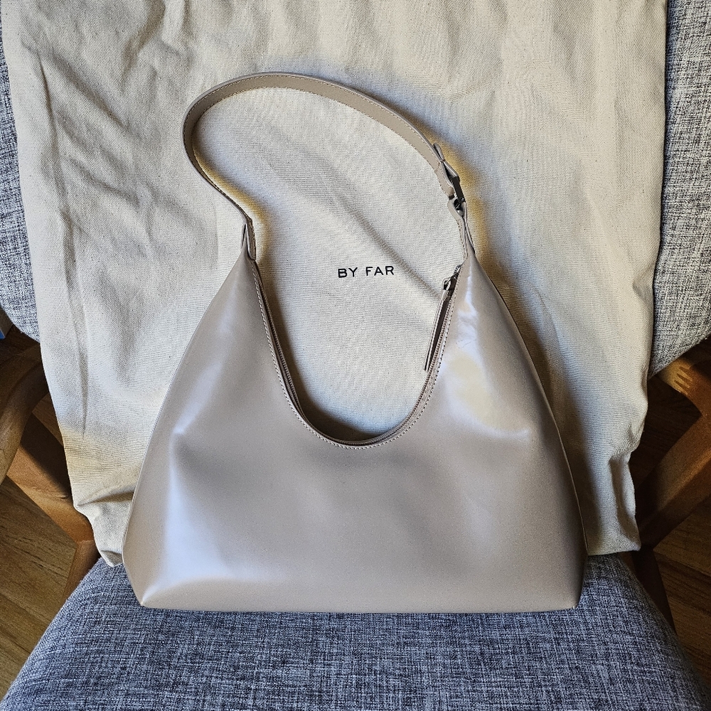BY FAR Amber Khaki Bag
